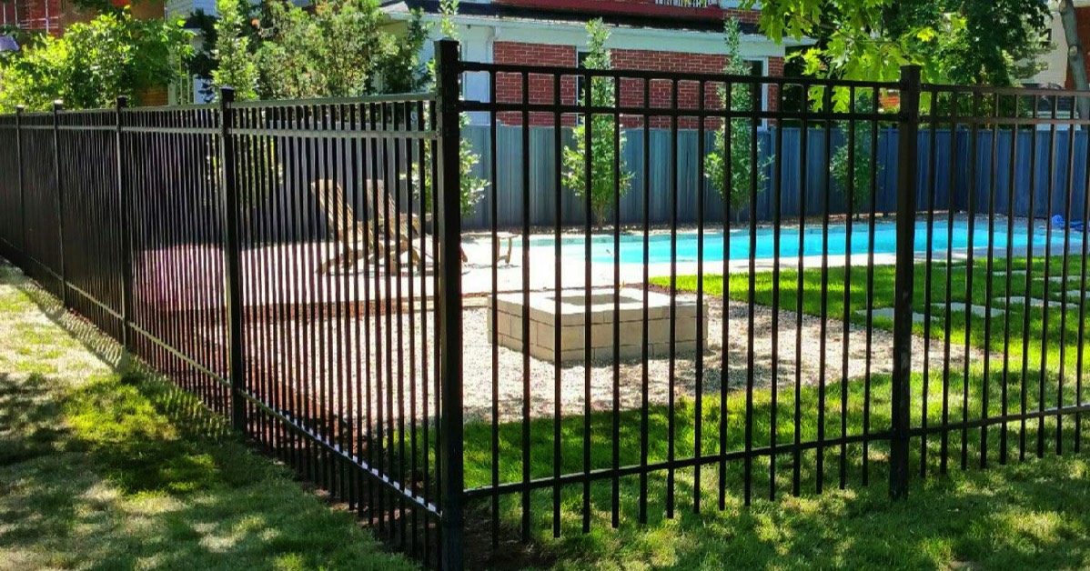 Ornamental steel fence