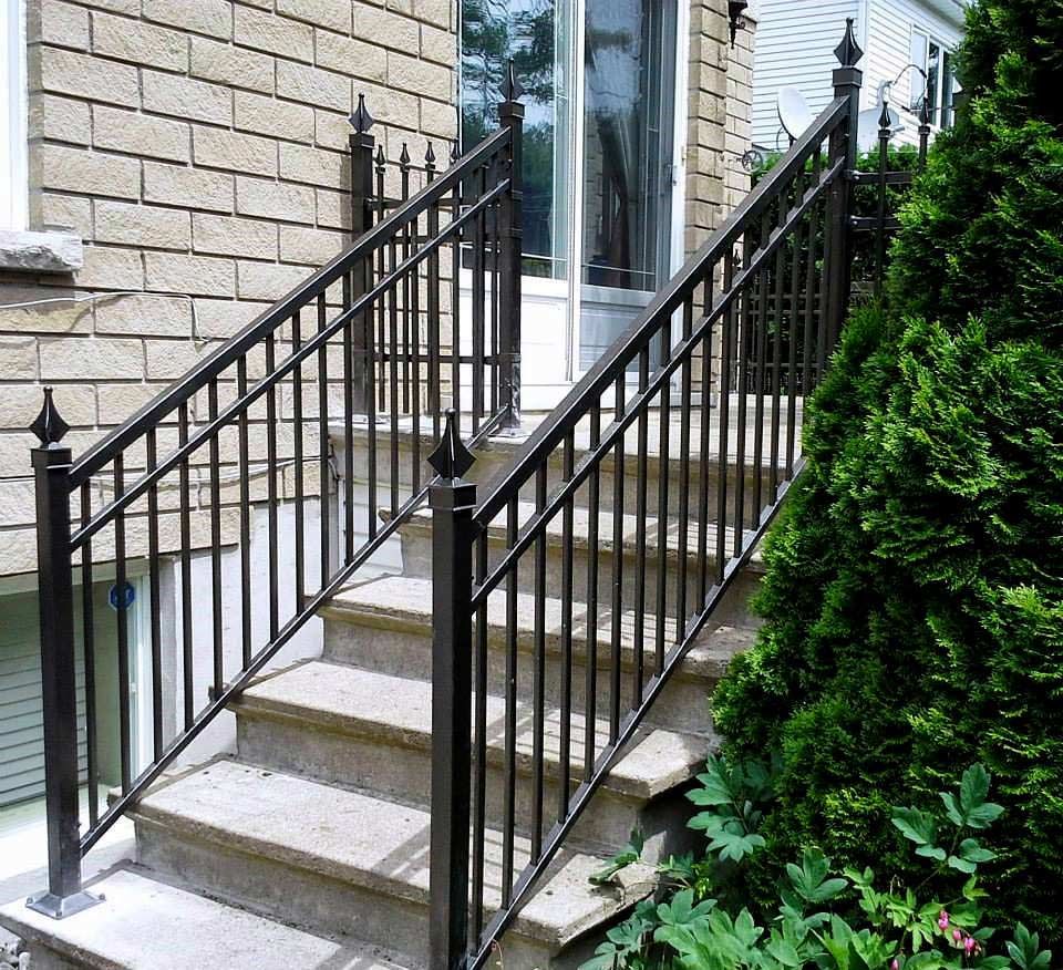 Steel railing