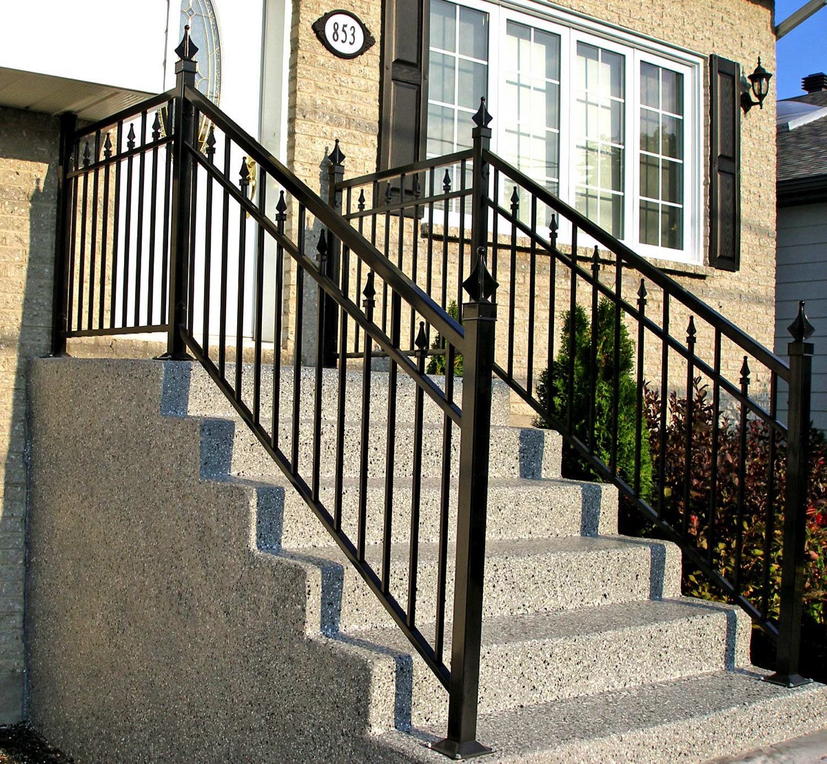 Steel railing